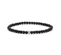 BERGERLIN Bracciale in vera pietra naturale con perla in argento sterling 925 - Bracciale di perle per donne e uomini con certificato di autenticità