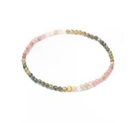 BERGERLIN Bracciale in vera pietra naturale con perle in argento Sterling 925, per uomo e donna con certificazione di autenticità, L, Pietra