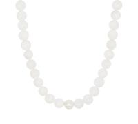 BERGERLIN Collana di Pietra di Luna vera - Collana di perle con perla in argento sterling 925 - Vera collana di Pietra di Luna taglia XS-S