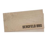 Bergfeld BBQ - 2 tavole in legno d'acero XL per grigliare - Tagliere in legno di acero 100% naturale americano - robusto e riutilizzabile - per barbecue e barbecue speciali