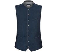 Bergfeuer Trachtenweste Romeo Gilet Tradizionale, Blu, 44 Uomo