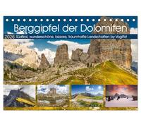 Berggipfel der Dolomiten (Tischkalender 2026 DIN A5 quer), CALVENDO Monatskalender: Dolomiten UNESCO Welterbe eine Berglandschaft wie aus dem Bilderbuch.