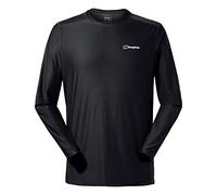 Berghaus Basecrewls Maglietta a Maniche Lunghe da Uomo, Nera, 3XL