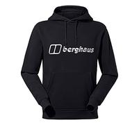 Berghaus Felpa con Cappuccio con Logo da Uomo, Calore Aggiunto, Extra Confortevole, Nero, XS