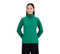 Berghaus Giacca in pile da donna Prism 2.0, con mezza zip, verde prato, taglia 42