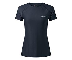 Berghaus Maglietta A Maniche Corte 24/7 Crew Tech Baselayer, Nero, 18 Donna