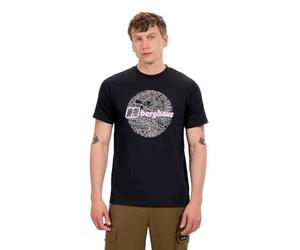 Berghaus Men's Map of The Toon Tee, Jet Black, 2XL