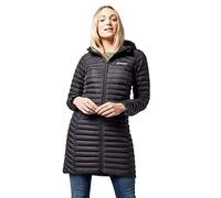 Berghaus Nula-Cappotto Lungo con Micro Isolato, Design Durevole, Resistente all'Acqua, Giacca Donna, Nero, 10