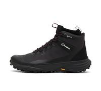 Berghaus Scarpe da uomo VC22 Mid GTX 2.0, nero/rosso, taglia 42, Nero e rosso, 44.5 EU