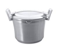 Berghoff 2303931 Auriga Acciaio Pentola Grande con Coperchio, Bianco, 5.4 L