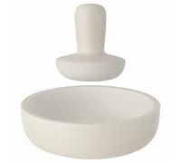 BergHOFF Leo Mortaio e pestello in gres, Colore: Bianco, 17.5 cm, Grande, Pezzi