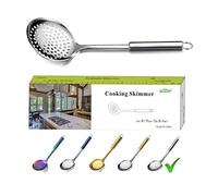 Berglander Cucchiaio per schiumarola, Colino in acciaio inossidabile, Schiumatoio da cucina, Cucchiai con fessura, Schiumarola per cucinare, Cucchiaio colino in metallo