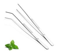 Berglander Pinzette da cucina, 2 pezzi, 30,5 cm, extra lunghe, in acciaio inox, resistenti, per chef, servire cibo, grill, cucina, pasta, insalata, barbecue