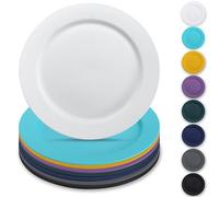 Berglander: Set da 8 Piatti in Plastica da 25cm, Muli Colore Piatti Riutilizzabili e Facili da Trasportare! Per Casa, Giardino, Picnic e Campeggio