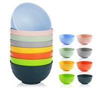 Berglander Set di ciotole in plastica da 760 ml infrangibili riutilizzabili e durevoli per zuppe, cereali, insalata, cena, senza BPA