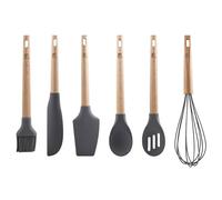 BERGNER Bake Lovers - 6 Silicone Kitchen Utensils Game - Testa silicone - Battutto + cucchiaio arorato + pennello/pennello + cucchiaio solido + spatola grande + graffio