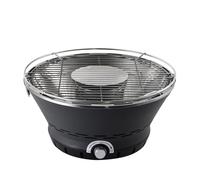BERGNER Barbecue da tavolo a carbone con ventola elettrica - Griglia in acciaio inox e corpo esterno in acciaio sempre freddo - Linea BBQ Lovers