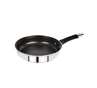 BERGNER Baster - padella da 28 cm con manici cavi - fabbricato in acciaio inossidabile - ha coperture Sllicon e 4 -sloyer.