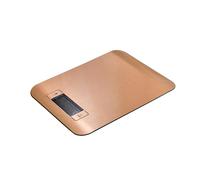 BERGNER COPPER - Bilancia da cucina 0-5KG - Display LCD luminoso, acciaio inox e ABS, accuratezza 1g, indicatori di sovraccarico e batteria, spegnimento automatico