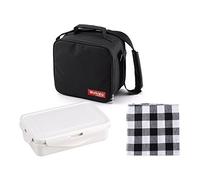 Bergner Cube Black - Thermos per alimenti poliestere verde 23x22x13.5 cm