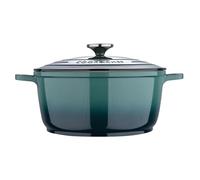 BERGNER Excalibur | Casseruola da 24 cm di diametro e 11 cm di altezza | con coperchio | realizzata in alluminio pressofuso | adatto per forno e induzione | verde