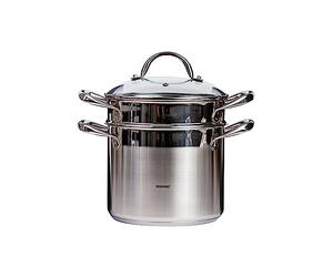 Bergner Gourmet - Pentole per Pasta con Coperchio 16x21 cm 5l Adatta all'induzione