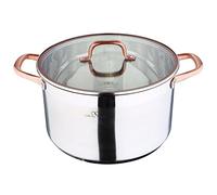 Bergner Infinity Chef - Pentola a induzione con Coperchio in Vetro, Acciaio Inox, Colore: Argento, 30 x 19,5 x 40 cm