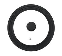 BERGNER Kaiserhoff - Copertura di vetro universale per padelle, casseruole e padelle - dimensioni universali di 16/18/20 cm - manopola silicone - Adatto per lavastoviglie