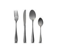 BERGNER MUNICH - Set di posate in acciaio inox da 24 pezzi - nero lucido a specchio - ideale per l'uso quotidiano - lavabile in lavastoviglie - lavabile in lavastoviglie