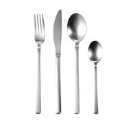 BERGNER NICE - Set 24 pezzi di posate in acciaio inox - Include coltelli, forchette, cucchiai, cucchiai da tavola - Spessore 2,5 mm - Finitura opaca - Ecologico - Lavabile in lavastoviglie