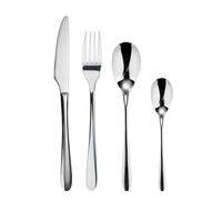 BERGNER PRAGUE - Set di posate in acciaio inox 16 pezzi - Include 4 coltelli, 4 cucchiai, 4 forchette, 4 cucchiai, 4 cucchiai - Elegante finitura nera - Durevole ed elegante per ogni occasione