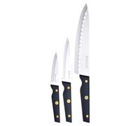 BERGNER Pro Reco - Set di coltelli da cucina professionale - Set di acciaio inossidabile a 3 parti - Mango ABS prodotto con materiali riciclati - Coltelli da cucina multifunzionale