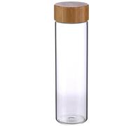 BERGNER Walking Anywhere | Bottiglia Acqua di 600 ml con Tappo a Vite | Fabbricata in Vetro Borosilicato | Beccuccio Antiraccolta | Leggera e Resistente | Libera da BPA