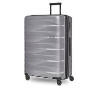 Bergpfeil Trolley da viaggio Travel L 75 cm 4 ruote con piega ad espansione Argento
