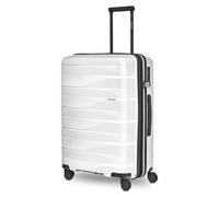 Bergpfeil Trolley da viaggio a 4 ruote M 66 cm con piega ad espansione bianco