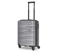 Bergpfeil Trolley da cabina S 55 cm 4 ruote con piega ad espansione Arctic Silver Metallic