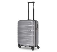 Bergpfeil Trolley da cabina S 55 cm 4 ruote con piega ad espansione Arctic Silver Metallic