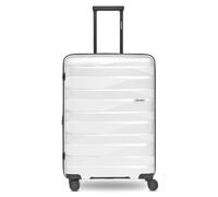 Bergpfeil Trolley da viaggio a 4 ruote M 66 cm con piega ad espansione bianco