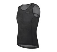BERGRISAR Maglia Intimo da Ciclismo Uomo Mesh Senza Maniche Maglia Intima per MTB Running Traspirante Leggero Nero XL