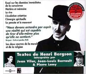 Bergson, Henri - Interprete Par Jean Vilar Et Jean Louis Barrault