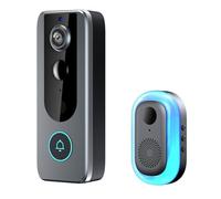 bergxperten GuardianBell Pro NightVision Campanello, resistente alle intemperie e durevole, capacità di visione notturna a colori, rilevamento umano intelligente a infrarossi, consente un monitoraggio