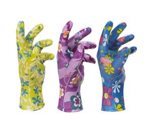 Bericah Dr Protec Skudo Gardens Colours, Guanto Riutilizzabile in Poliestere, taglia UNICA, 1 paio, colore assortito