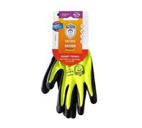 Bericah Dr. Protec, Skudo Giallo, Guanto Tecnico Riutilizzabile in Poliestere,Presa sul Bagnato, colore Giallo, 1 paio, Taglia XL
