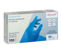 Bericah Guanti nitrile no polvere monouso Sensinitryl 5 box da 100 (S)