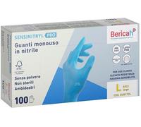 bericah Guanto monouso sensinitryl pro in nitrile large 100 pezzi