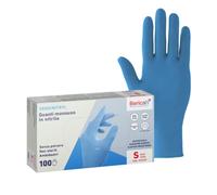 Bericah, Sensinitryl,Guanti in Nitrile, Senza Polvere, Taglia S,100 Pezzi
