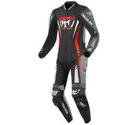 Berik Absolute GP Tuta in pelle da moto monopezzo, nero/grigio/rosso, Taglia 58