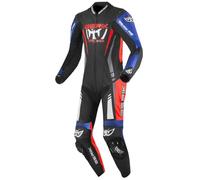 Berik Absolute GP Tuta in pelle da moto monopezzo, nero/rosso/blu, Taglia 56