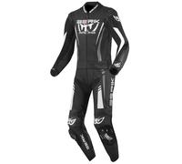 Berik Absolute GP2 Tuta in pelle da moto a due pezzi, nero/bianco, 56