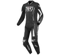 Berik Absolute GP2 Tuta in pelle da moto a due pezzi, nero-bianco, taglia 54 per maschi